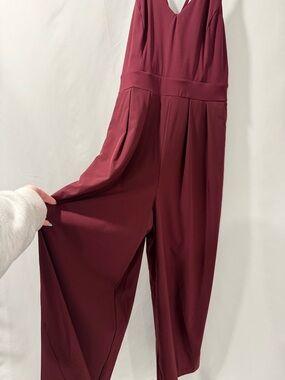 HALARA Womens Jumpsuit Romper in Burgundy
